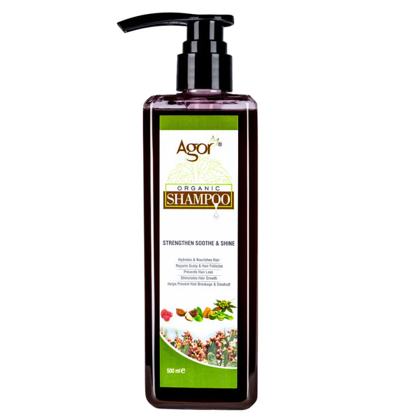 Agor Organic Strengthen Soothe And Shine Shampoo 500ml - Afro Hair Boutique