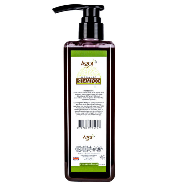 Agor Organic Strengthen Soothe And Shine Shampoo 500ml - Afro Hair Boutique