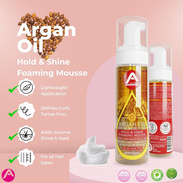Allored Beauty  Argan Oil From Morocco Hold And Shine Foaming Mousse