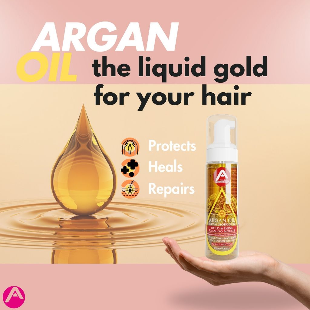 Allored Beauty  Argan Oil From Morocco Hold And Shine Foaming Mousse
