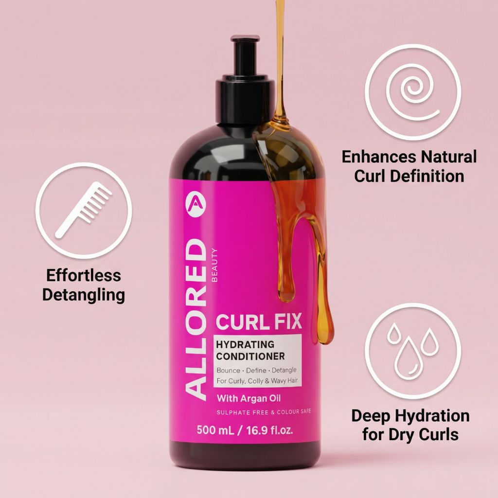 Allored Beauty  Curl Fix Hydrating Conditioner With Argan Oil