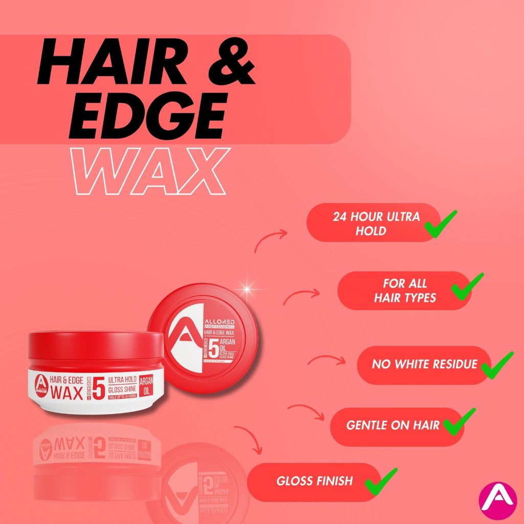 Allored Beauty  Hair And Edge Wax With Argan Oil Ultra Hold 5