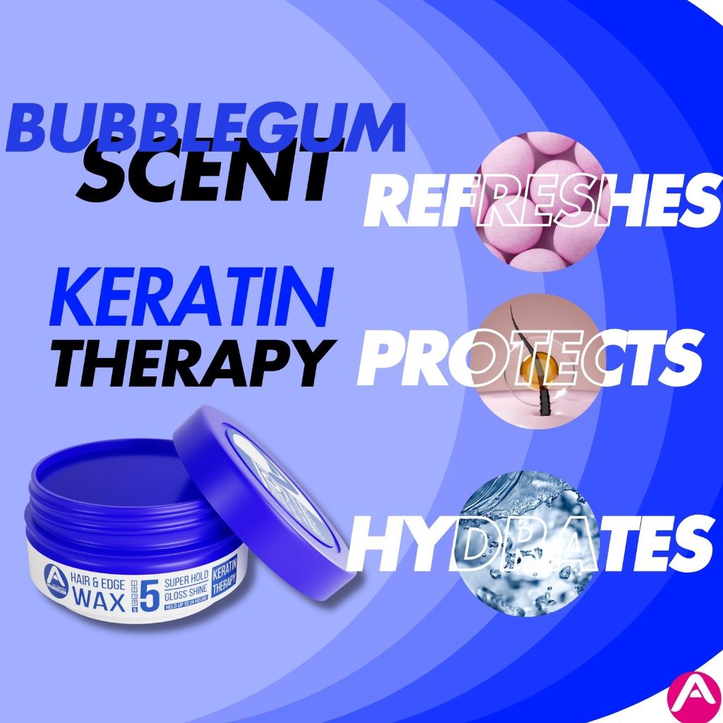 Allored Beauty  Hair And Edge Wax With Keratin Therapy Super Hold 5
