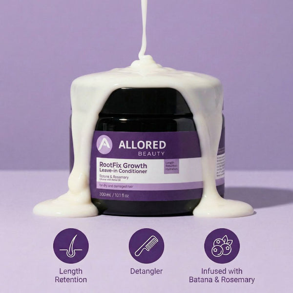 Allored Beauty  Root Fix Growth With Batana And Rosemary Leave In Conditioner