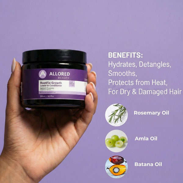 Allored Beauty  Root Fix Growth With Batana And Rosemary Leave In Conditioner