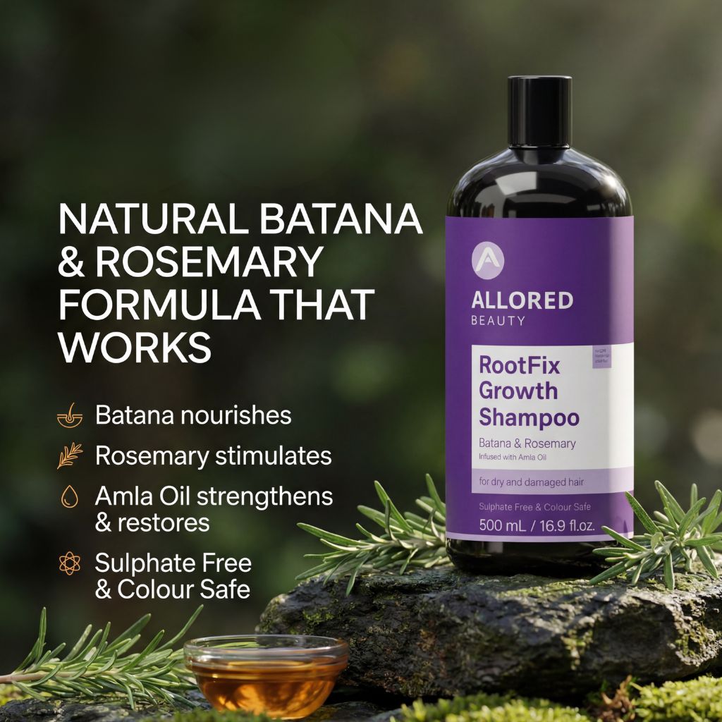 Allored Beauty  Root Fix Growth With Batana And Rosemary Shampoo