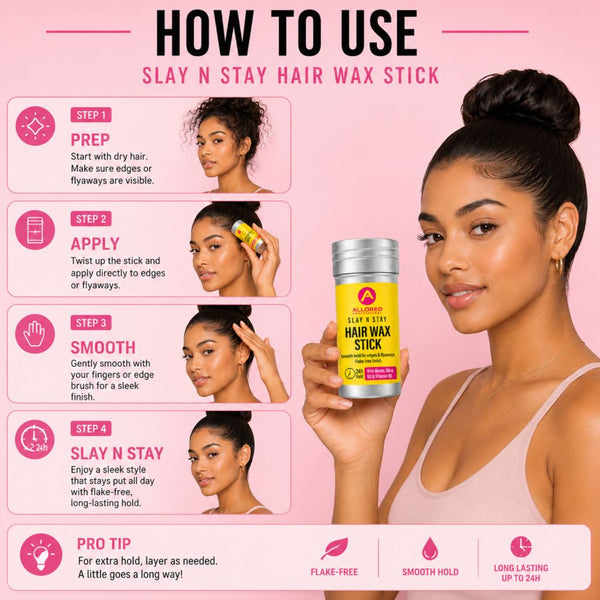 Allored Beauty  Slay N Stay 24H Hold Hair Wax Stick