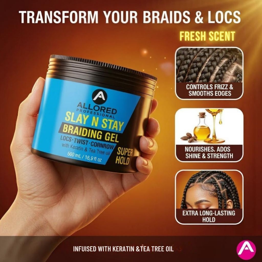 Allored Beauty  Slay N Stay Braiding Gel Super Hold