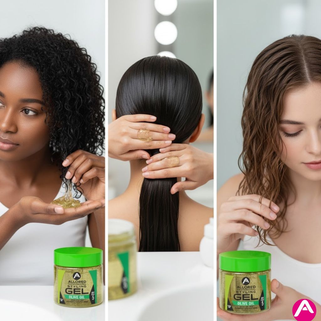 Allored Beauty  Styling Gel With Oilve Oil Max Hold 5