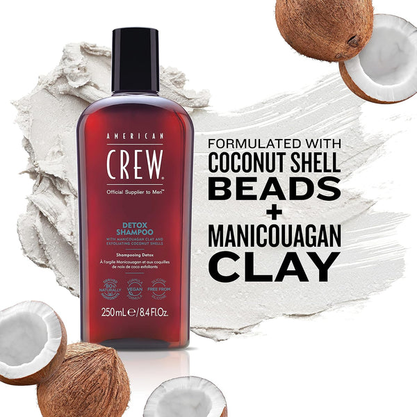 American Crew Hair & Scalp Detox Shampoo For Men Shampoo 250ml / 1000ml - Afro Hair Boutique