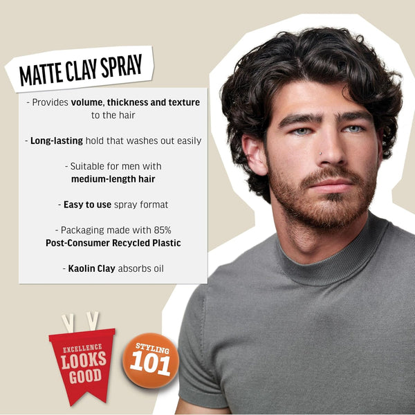 American Crew Matte Clay Spray - Texturising Oil Absorbing Spray 150ml - Afro Hair Boutique