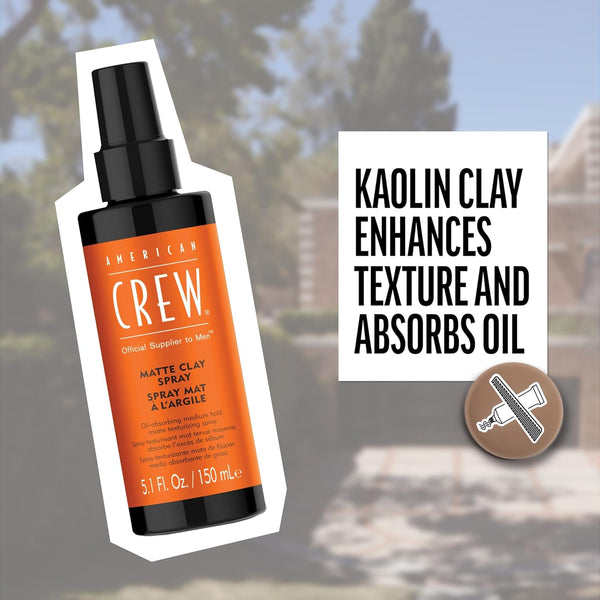 American Crew Matte Clay Spray - Texturising Oil Absorbing Spray 150ml - Afro Hair Boutique