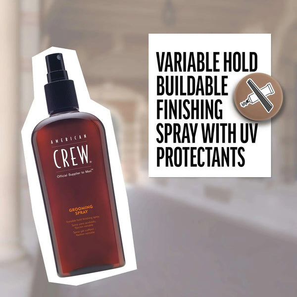 American Crew Men's Styling & Smooth Finishing Grooming Spray 250ml - Afro Hair Boutique