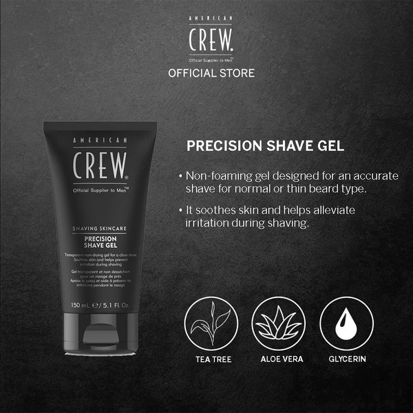 American Crew Shaving Skincare Precision Shave Gel 150ml / 450ml - Afro Hair Boutique