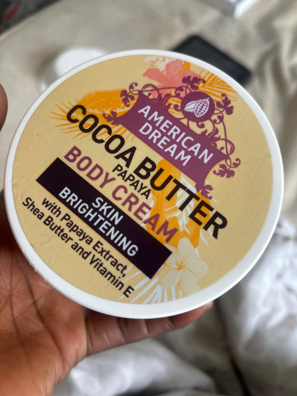 American Dream Cocoa Butter Papaya Body Cream 500ml - Afro Hair Boutique