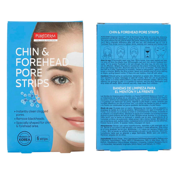 Purederm Chin And Forehead Pore 6 Strips - Afro Hair Boutique