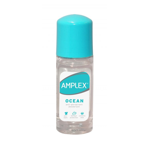 Amplex Ocean Anti-Perspirant Deodorant Roll-On 24-Hour Protection 50ml - Afro Hair Boutique