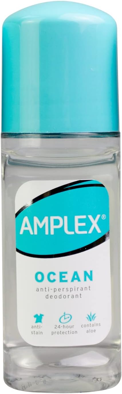 Amplex Ocean Anti-Perspirant Deodorant Roll-On 24-Hour Protection 50ml - Afro Hair Boutique