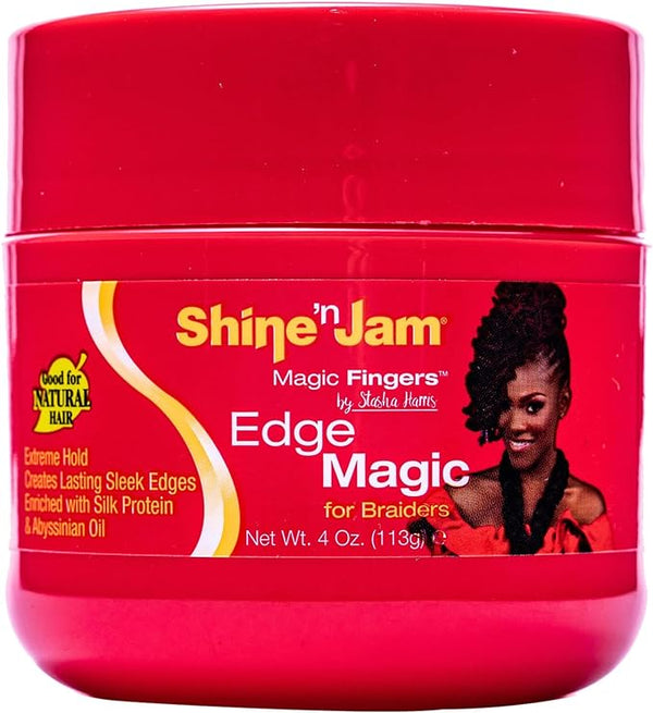 Ampro Shine 'N Jam Magic Fingers Edge Control Magic Extreme Hold Braiders 113g - Afro Hair Boutique