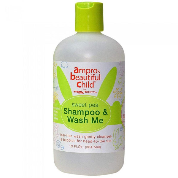 Ampro Beautiful Child Sweet Pea Shampoo And Wash Me 384.5ml - Afro Hair Boutique