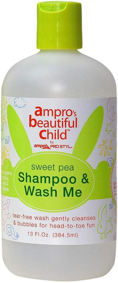 Ampro Beautiful Child Sweet Pea Shampoo And Wash Me 384.5ml - Afro Hair Boutique