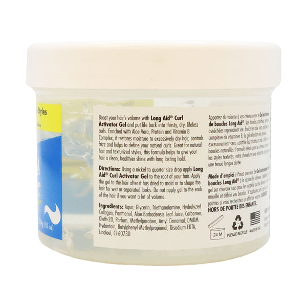 Ampro Long Aid Curl Activator Gel With Aloe Vera Regular Formula 284g - Afro Hair Boutique