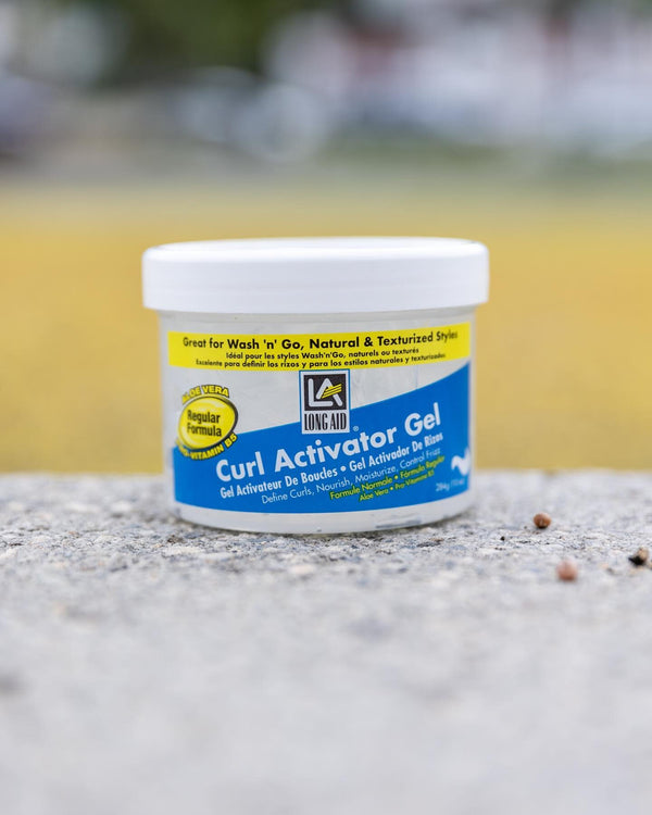 Ampro Long Aid Curl Activator Gel With Aloe Vera Regular Formula 284g - Afro Hair Boutique