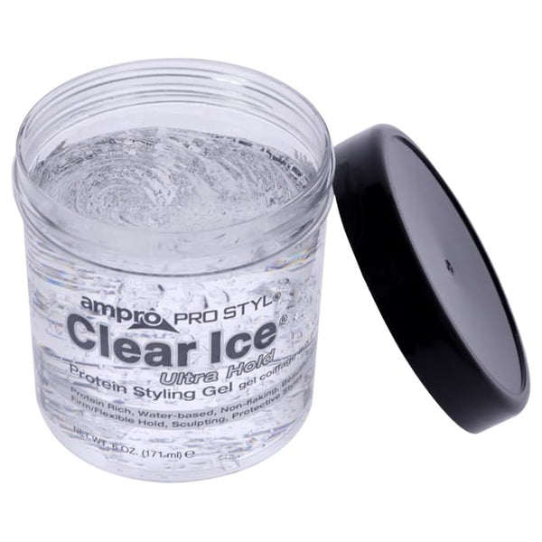 Ampro Pro Styl Clear Ice Protein Styling Gel Ultra Hold 171ml / 284ml - Afro Hair Boutique