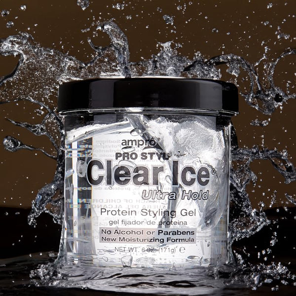 Ampro Pro Styl Clear Ice Protein Styling Gel Ultra Hold 171ml / 284ml - Afro Hair Boutique