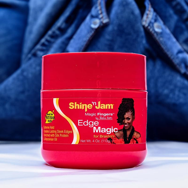 Ampro Shine 'N Jam Magic Fingers Edge Control Magic Extreme Hold Braiders 113g - Afro Hair Boutique