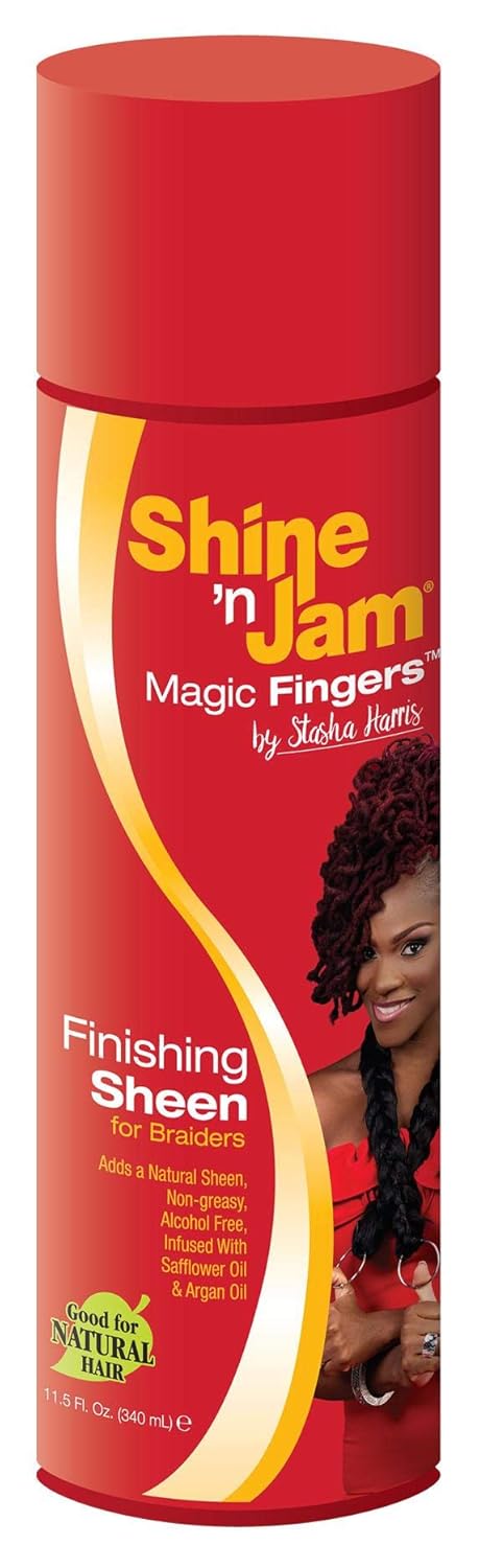 Ampro Shine N Jam Magic Fingers Finishing Sheen Spray 326g - Afro Hair Boutique