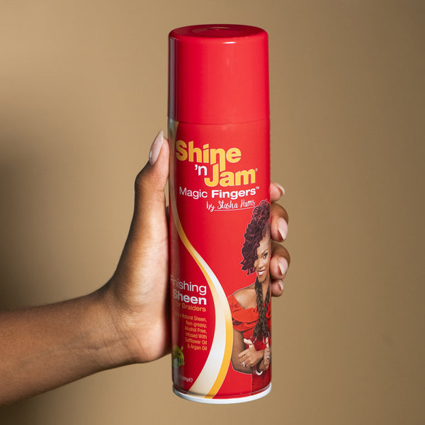 Ampro Shine N Jam Magic Fingers Finishing Sheen Spray 326g - Afro Hair Boutique
