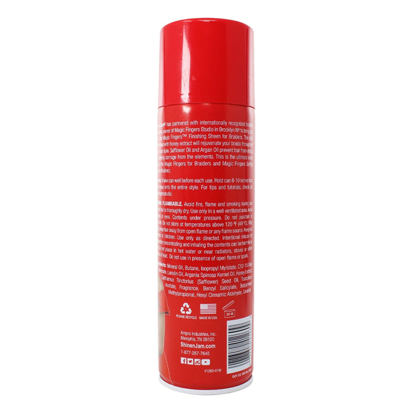 Ampro Shine N Jam Magic Fingers Finishing Sheen Spray 326g - Afro Hair Boutique