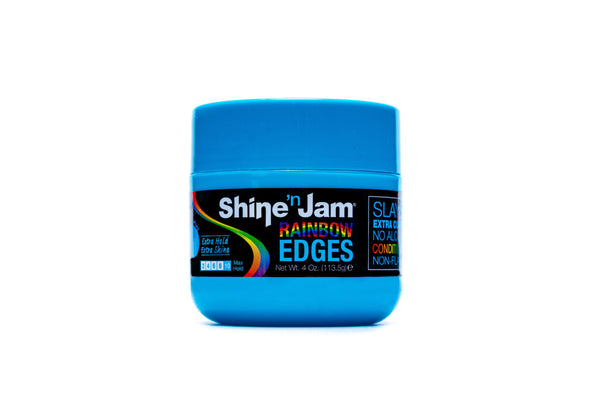 Ampro Shine N Jam Rainbow Edges Blueberry Blast Extra Hold & Shine 113.5g - Afro Hair Boutique