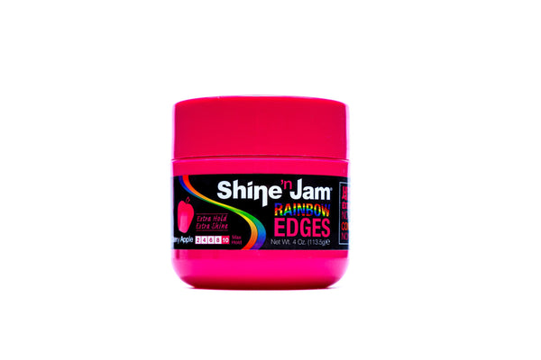 Ampro Shine N Jam Rainbow Edges Cherry Apple Extra Hold & Shine 113.5g - Afro Hair Boutique