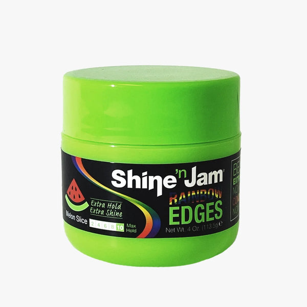Ampro Shine N Jam Rainbow Edges Melon Slice Extra Hold & Shine 113.5g - Afro Hair Boutique