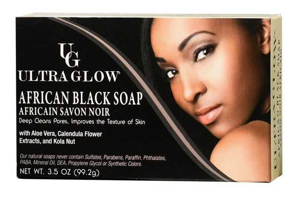 Ampro Ultra Glow African Black Soap 99.2g - Afro Hair Boutique