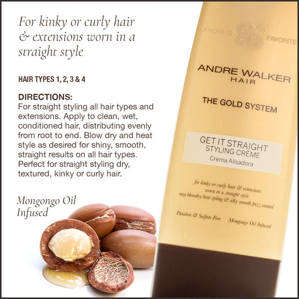 Andre Walker The Gold System Get It Straight Styling Creme 250ml