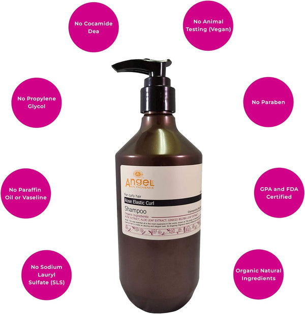 Angel En Provence Angel Rose Elastic Curl Shampoo 400ml / 800ml - Afro Hair Boutique