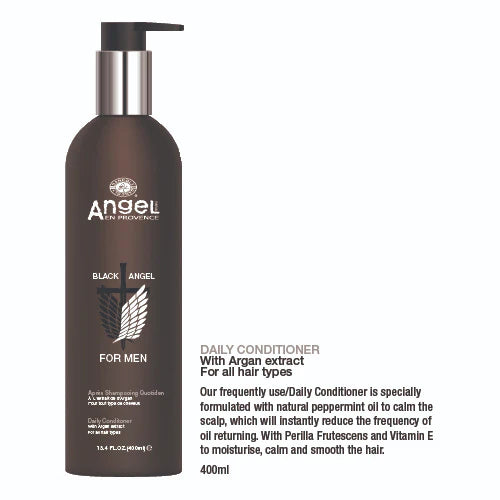 Angel En Provence Black Angel For Men Daily Conditoner 400ml - Afro Hair Boutique