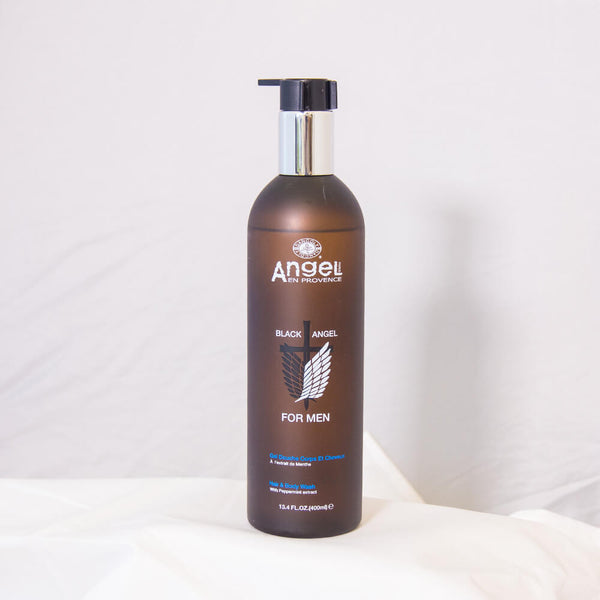 Angel En Provence Black Angel For Men Hair And Body Wash 400ml - Afro Hair Boutique