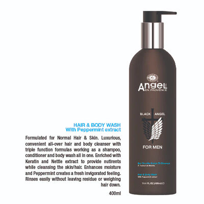 Angel En Provence Black Angel For Men Hair And Body Wash 400ml