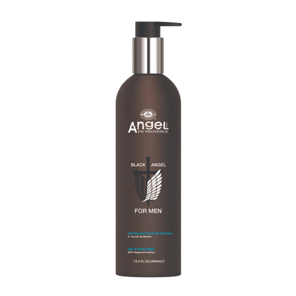 Angel En Provence Black Angel For Men Hair And Body Wash 400ml - Afro Hair Boutique