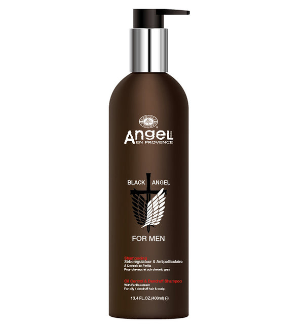 Angel En Provence Black Angel For Men Oil Control And Dandruff Shampoo 400ml - Afro Hair Boutique
