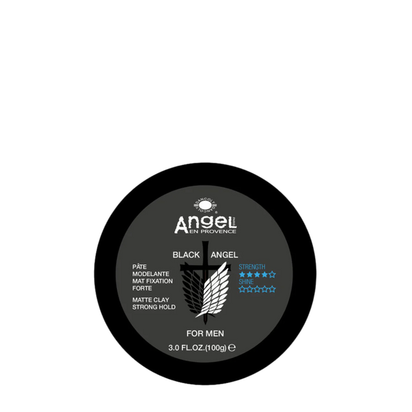 Angel En Provence Black Angel For Men Strong Hold Matte Clay 100g - Afro Hair Boutique
