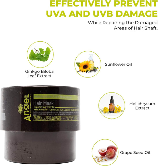 Angel En Provence Helichrysum Pure Nourishing Hair Mask 300g / 500g - Afro Hair Boutique