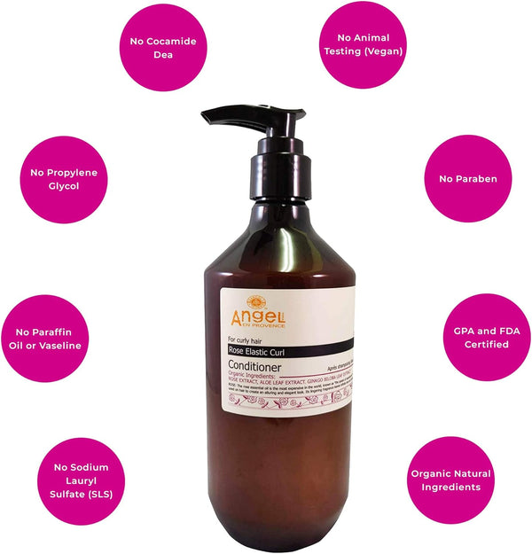 Angel En Provence Rose Elastic Curl Conditioner 400ml / 800ml - Afro Hair Boutique