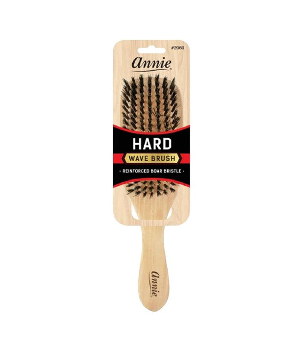 Annie  Natural Boar Bristle Hard Wave Brush 2060