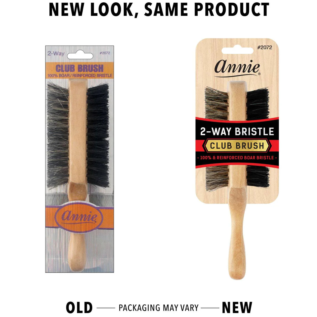 ANNIE NATURAL BOAR BRISTLE CLUB BRUSH 7