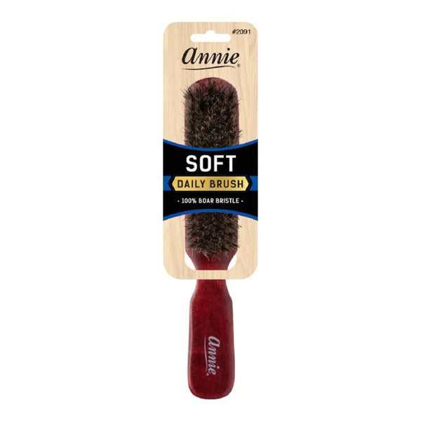 Annie Boar Bristle 100% Soft Wooden Brush 5 Row 2091 - Afro Hair Boutique